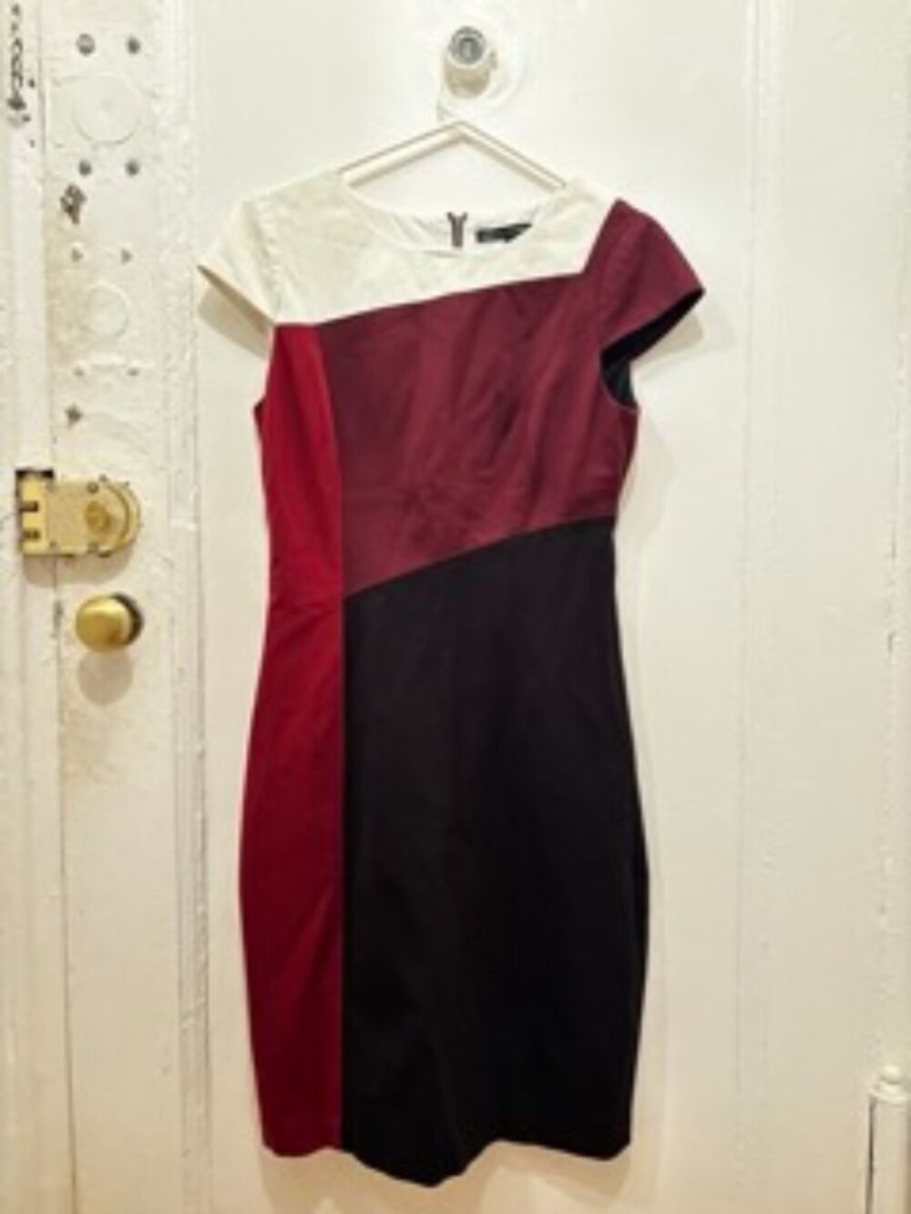 White House Black Market Colorblock Dress - Size 6